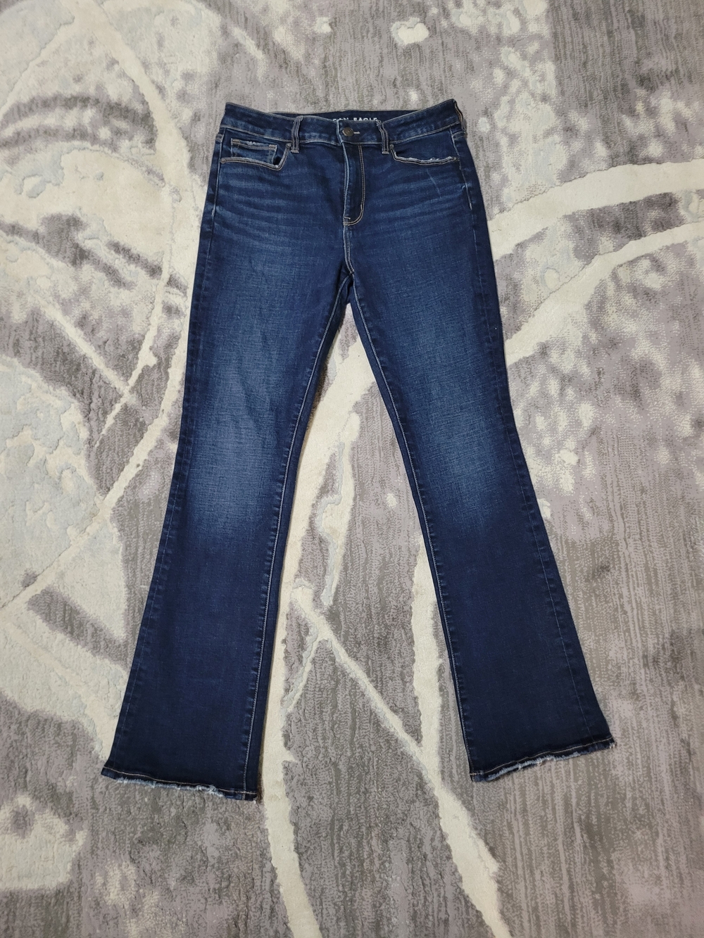 American Eagle Outfitters Dark Blue Flare Jeans Size 8/10